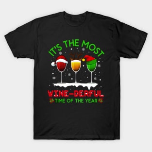 Christmas Wine Shirt Xmas Alcohol Pajama Pj Tops For Women Sweatshirt T-Shirt